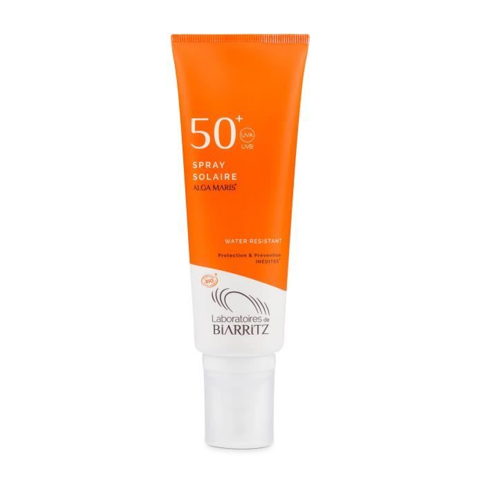 LES LABORATOIRES DE BIARRITZ Spray solaire Alga Maris SPF50+ Bio - 125 ml