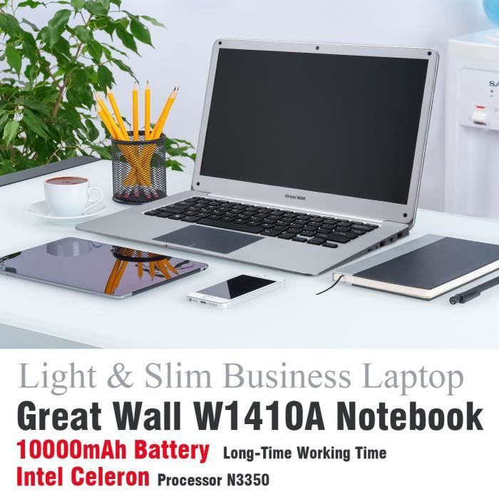  Ordinateur Portable Windows 10 14.1 pouces (4+64GO)3