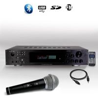 AMPLI PUISSANCE AMPLIFICATEUR HIFI & KARAOKE LTC ATM8000BT 5.2 - AMPLI PUISSANCE AMPLIFICATEUR HIFI & KARAOKE LTC ATM8000BT 5.2 -