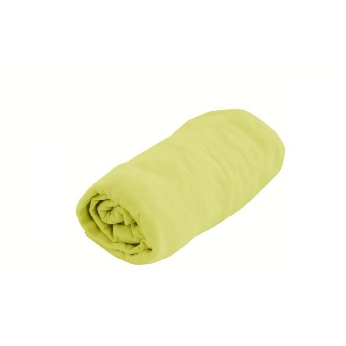 DOUX NID Drap-housse en jersey - Anis - 40x80 cm