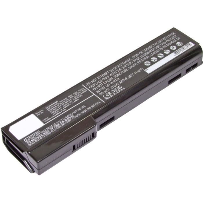 Batterie pour HP PROBOOK 6570B 4400mAh 10.8V Liion Prix pas