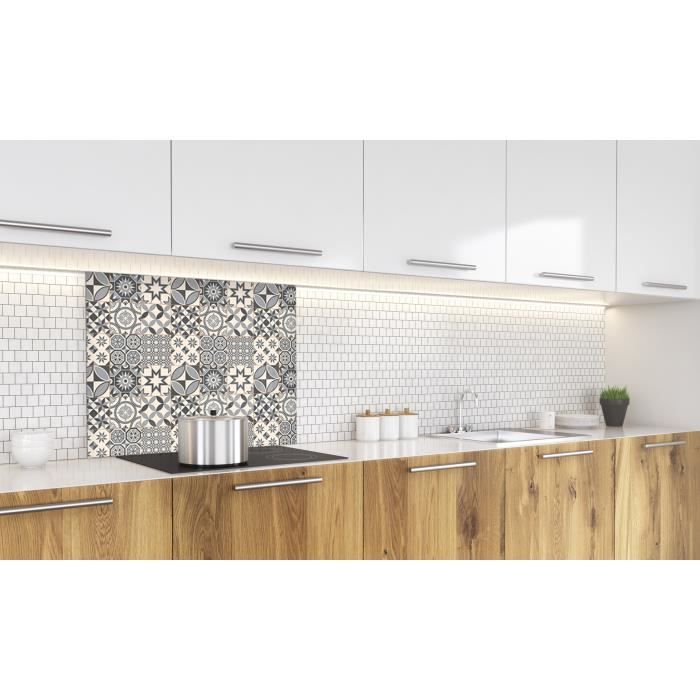 Fond de hotte "Carreaux de ciments motif1