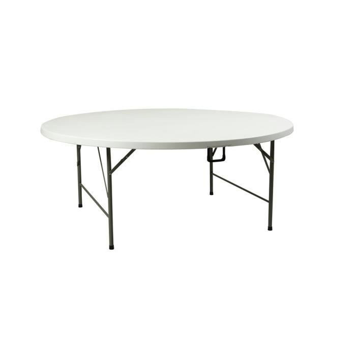 INNOV'AXE Table Pliante Camping - Ronde - Ø 150 Cm