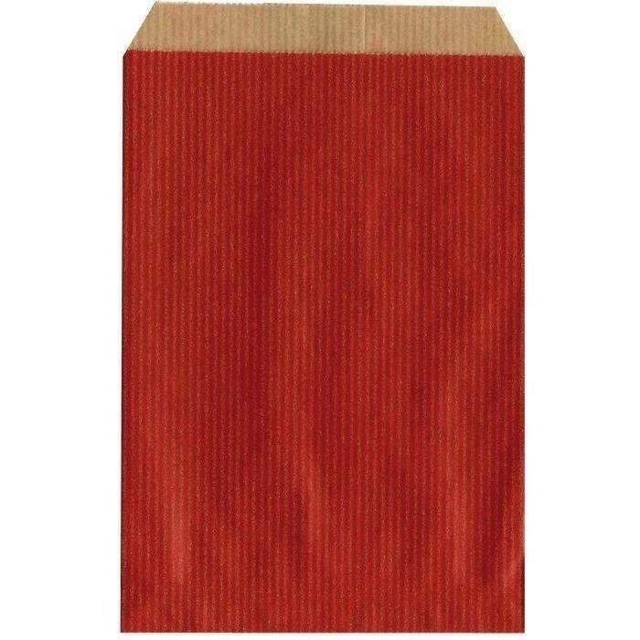 Sachets kraft rouge 186x35cm