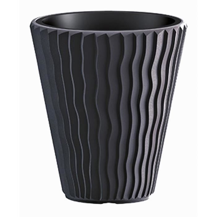 PROSPERPLAST Pot haut conique - Ø 349 mm - Gris anthracite