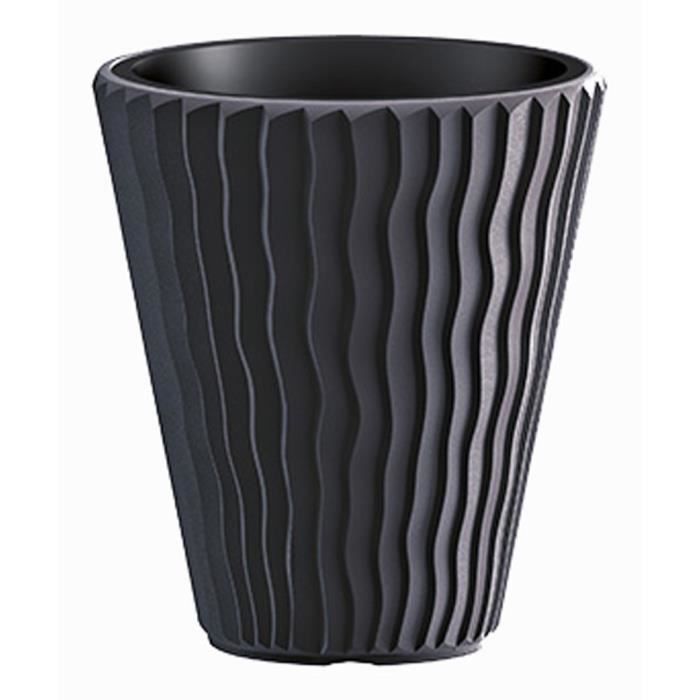 PROSPERPLAST Pot haut conique - Ø 390 mm - Gris anthracite