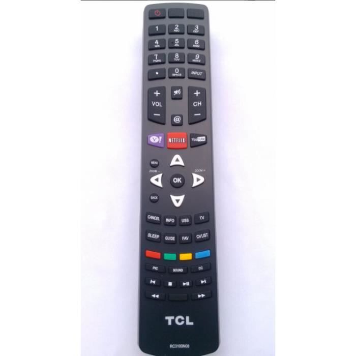 RC3100N08 SMART UTILISATION POUR TCL TV LED tv, avis et prix pas