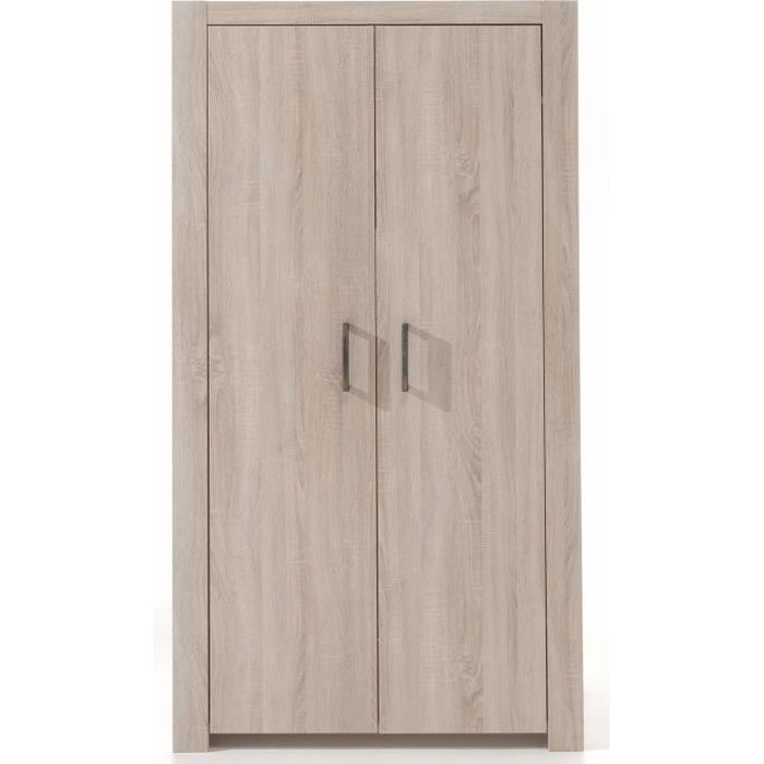 Armoire 2 Portes Chene Clair