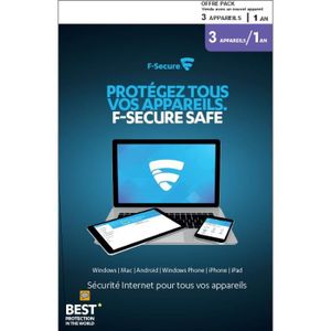 F SECURE SAFE - 3 appareils / 1 an - ATTACH - Protégez tous vos appareils