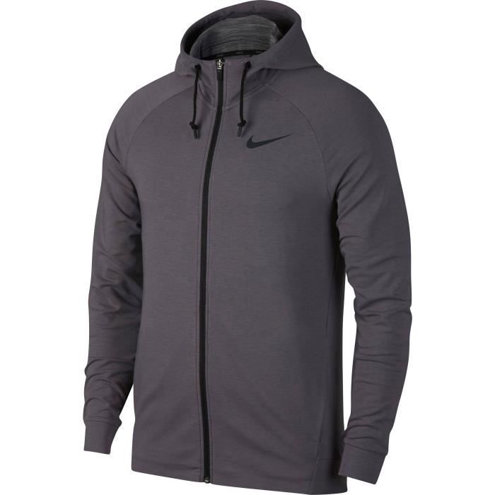 NIKE Sweatshirt Hpr Dry Lt - Homme - Gris
