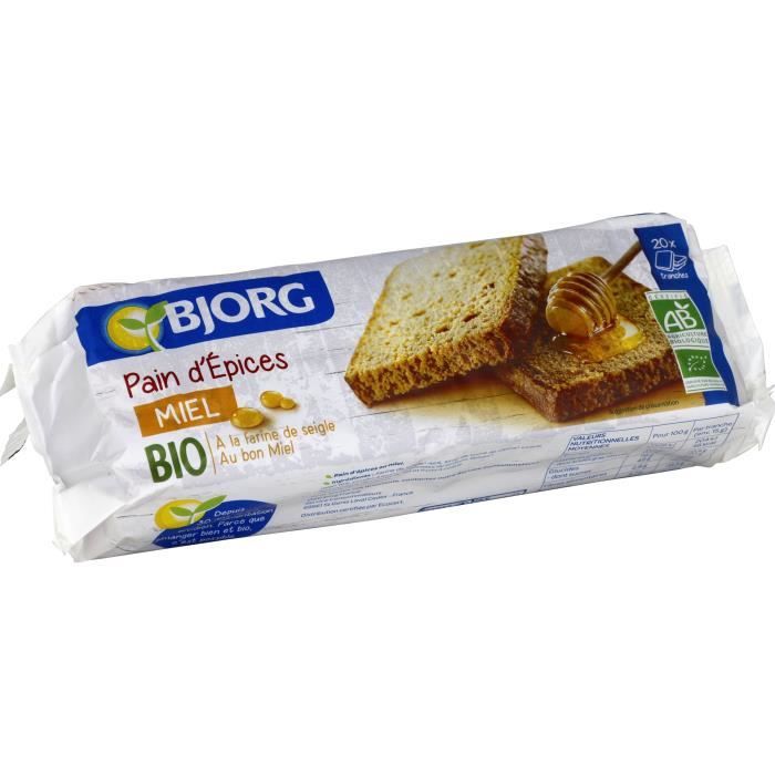 BJORG Pain d'Epices Miel Bio 300g
