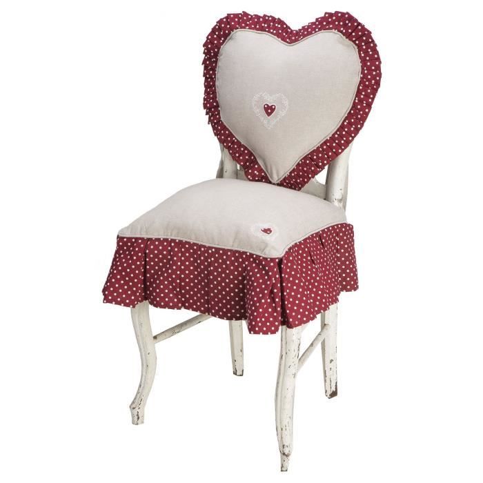 DEKOANDCO Petite housse de chaise Axelle