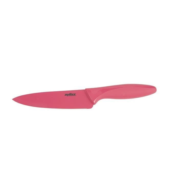 ZYLISS COLOURED Couteau de chef ZE920005 14cm avec fourreau rose