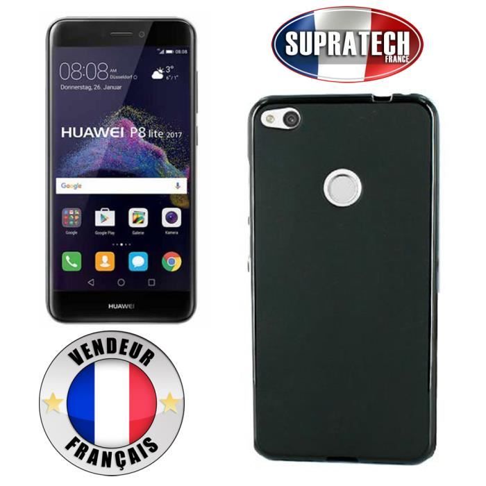 coque huawei p8 lite 2017 feuille argent