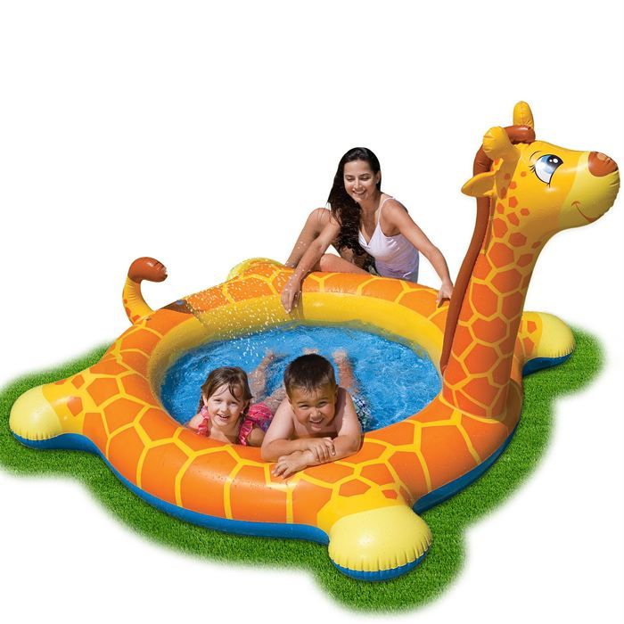piscine gonflable girafe