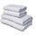 LOVELY HOME Lot de 2 serviettes + 2 draps de douch