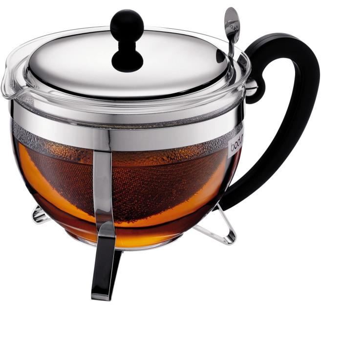 BODUM CHAMBORD Théière avec tamis 1,3L gris