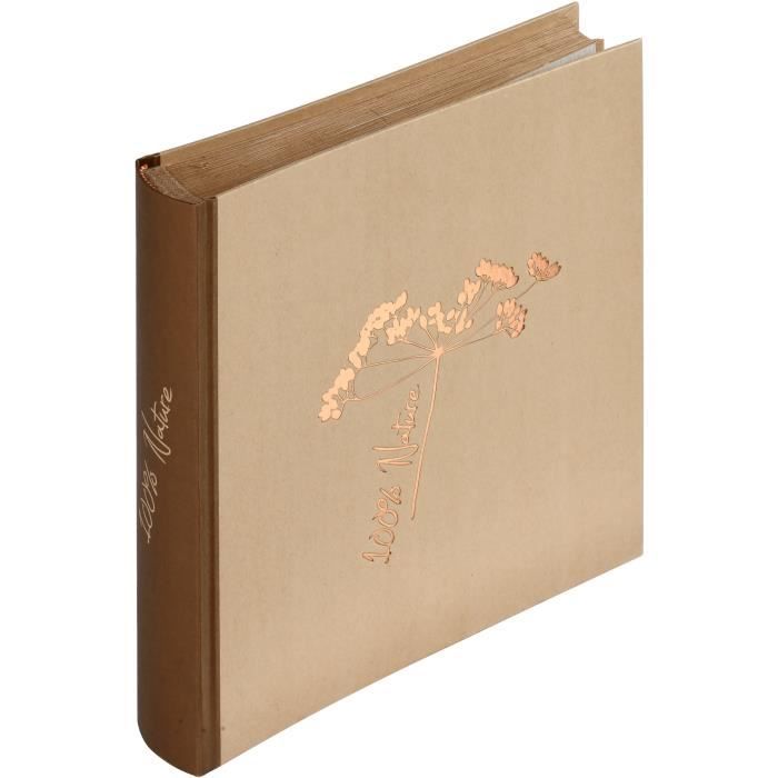 IMAGINE Album photos traditionnel Pur - 100 pochettes kraft - 400 vues