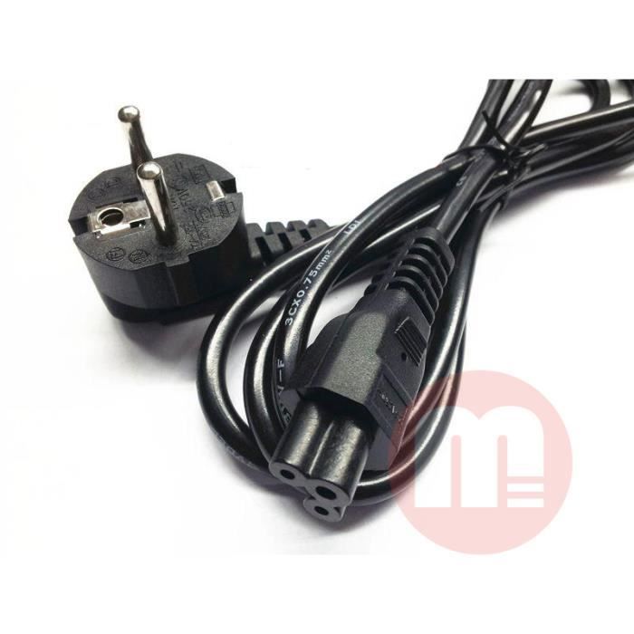 Cordon Cable Alimentation chargeur PC Portable Prise EUROPE 1,2M - Prix ...