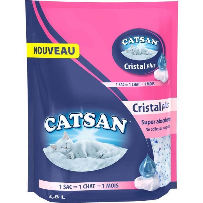 CATSAN Litière cristal - 3,8 L - Chat