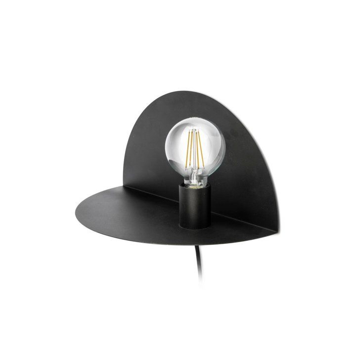 L40cm Nit Applique Étagère Noir Murale TlFK1J35uc