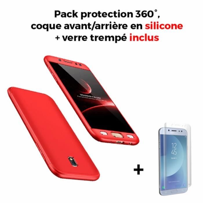 coque samsung j5 2017 silicone rouge