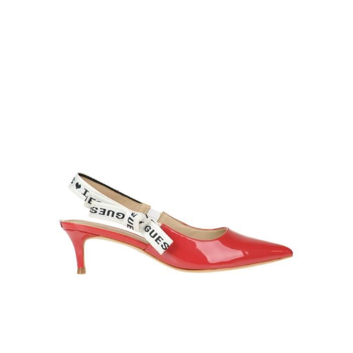 Cuir Guess Vernis Mcglcat000005194e Rouge Femme Escarpins Yfyb6g7v