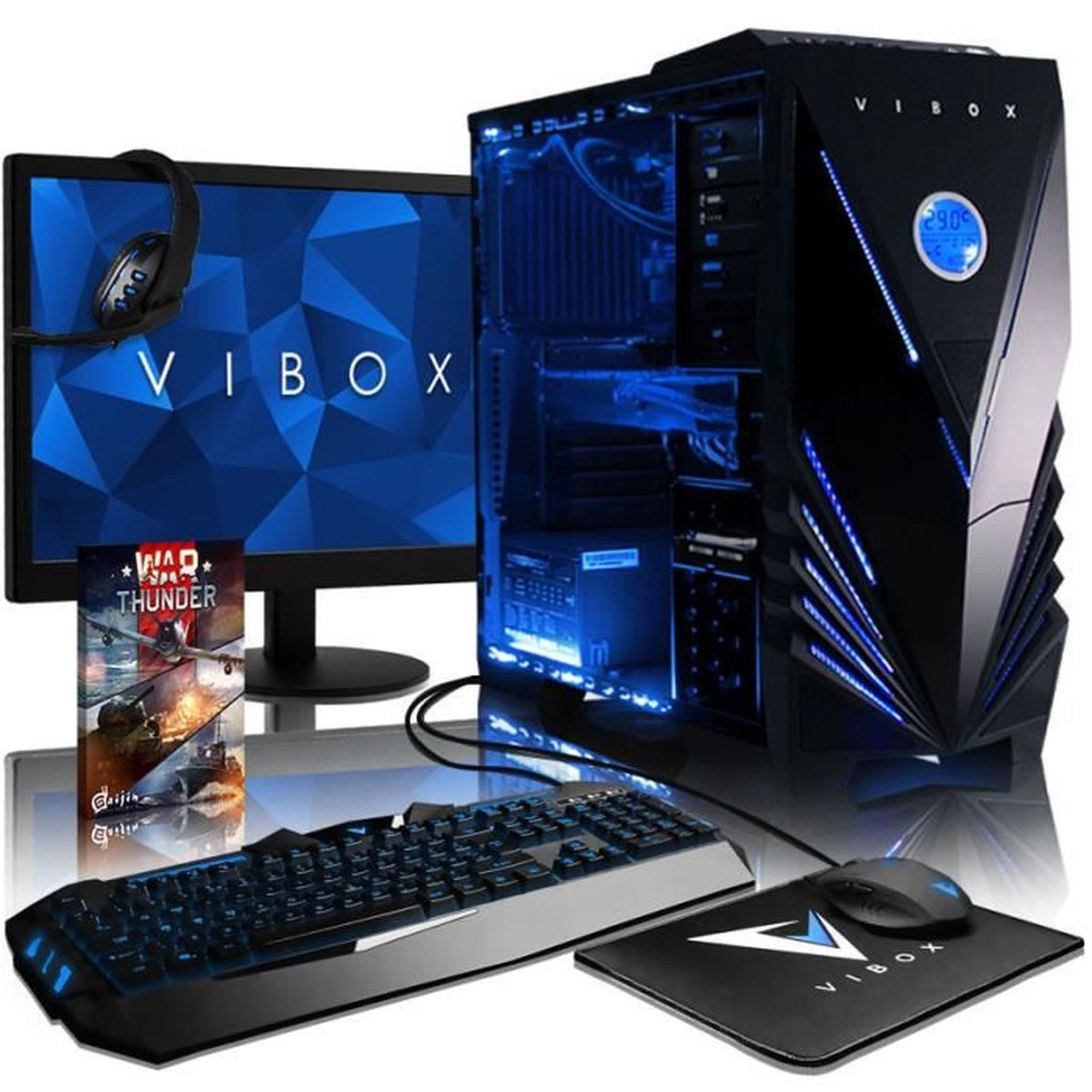 VIBOX Submission Pack 29SW PC Gamer AMD 8 Core Geforce