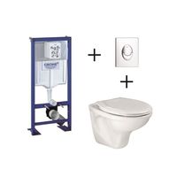 WC - TOILETTES Pack complet wc suspendu GROHE Bâti-support 113 c WC - TOILETTES Pack complet wc suspendu GROHE Bâti-support 113 c