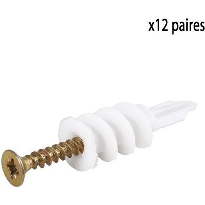 COGEX Cheville nylon placo à visser(autoforeuse) - 30 mm - 12 paires