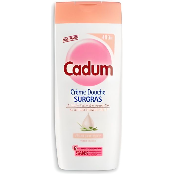 CADUM Gel Douche SURGRAS Huile d'amande douce et lait d'avoine BIO