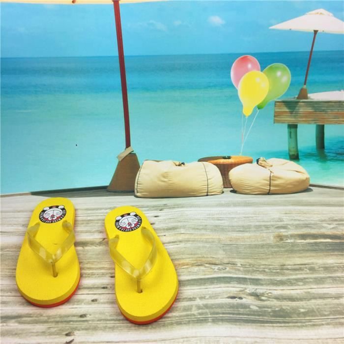 Tong Jaune bleu Couleur 2017 Plus Rouge Marque Taille rouge Jaune Tongs Arrivee Bleu Femme D'été De Luxe Chaussures Nouvelle Grande xCzwSHa1q