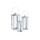 Set de 3 Lanternes Vienna L 17 x l 17 x H 40 cm -