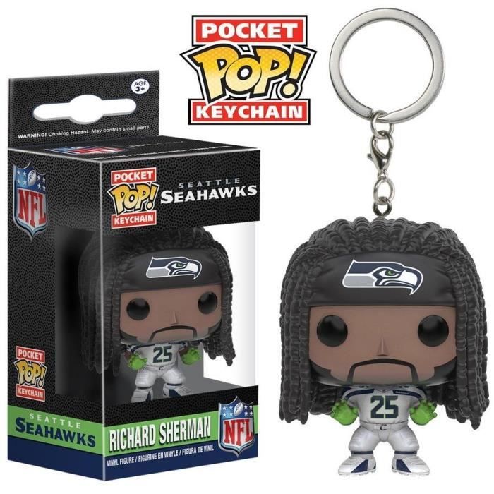 Porte-clé Funko Pop! NFL : Seattle Seahawks : Richard Sherman