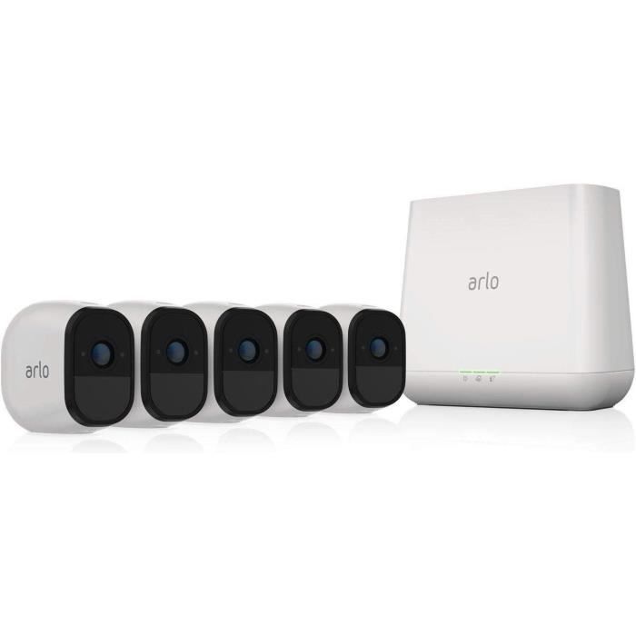 Arlo Pro - Caméra de surveillance intelligente sur batterie, Pack de 5 - VMS4530-100EUS