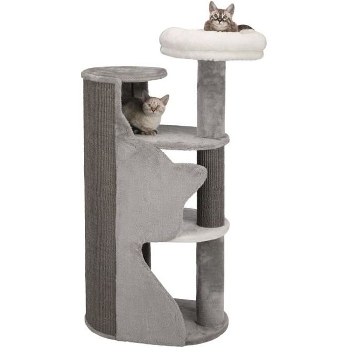 TRIXIE Arbre à chat Abele - 120 cm - Gris et blanc