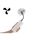 PLATYNE Ventilateur portatif USB - Noir / Doré