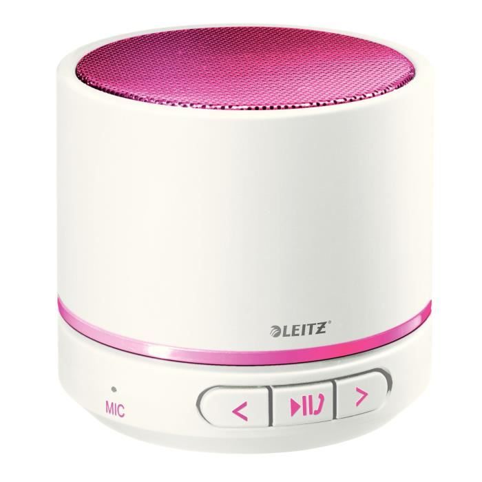 LEITZ Mini enceinte Bluetooth WOW - Rose