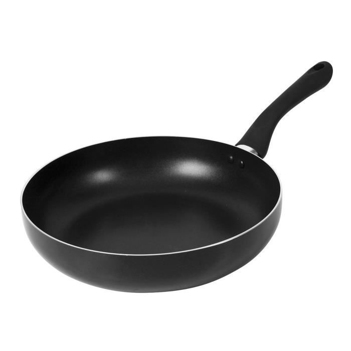 SITRAM Poêle Zéphyr - Ø 28 cm - Aluminium pressé - Noir - Tous feux dont induction