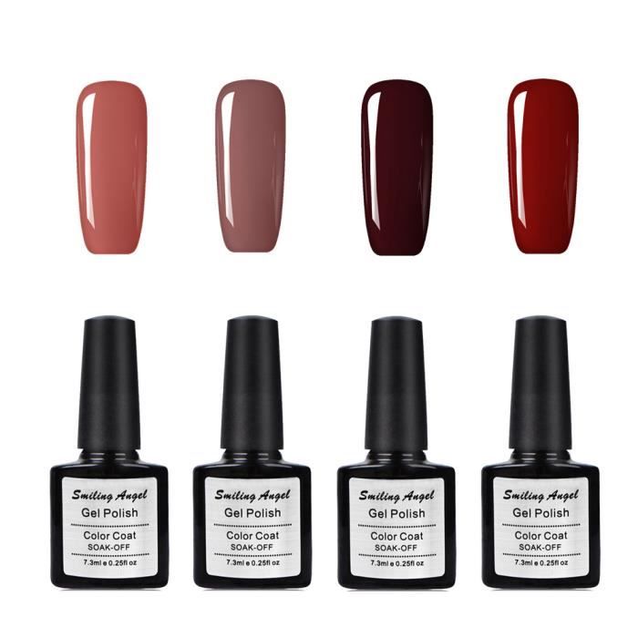 Lot De 3 Vernis Semi-permanents Gelpolish - 15 Ml - Multicolore - Neufs