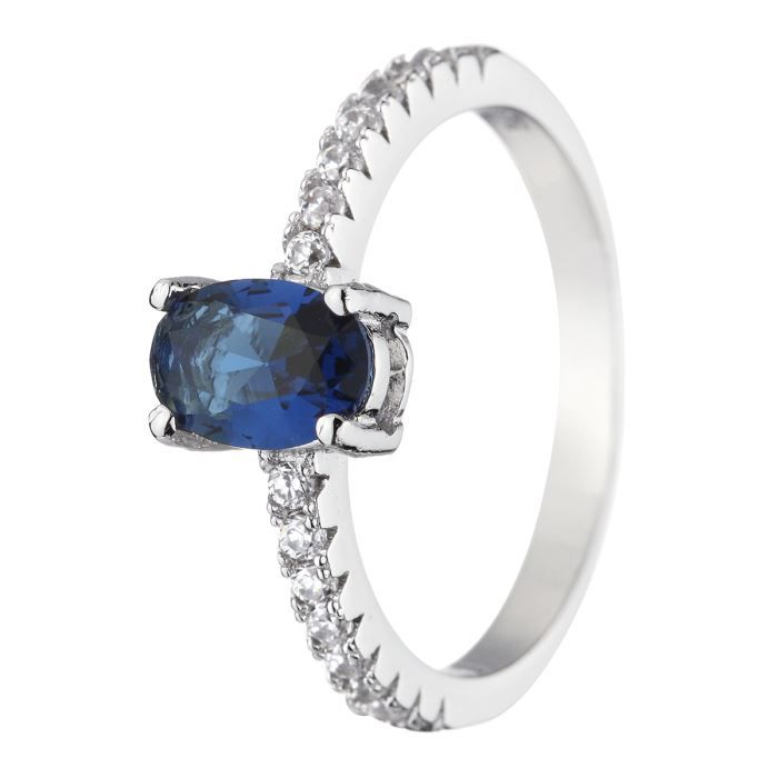ID BIJOUX Bague Argent 925° et Oxydes de Zirconium Femme