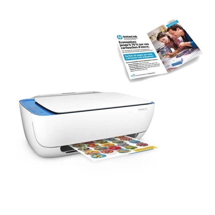 HP Deskjet 3639 Imprimante Multifonction All-in-One + Forfait Intant ink 50 pages