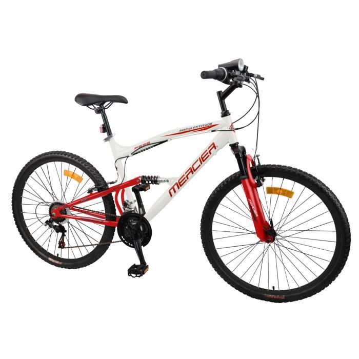 MERCIER Vélo 26'' 18 vitesses tout suspension Vbrake