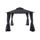 Tonnelle de jardin 3x3 m en acier et aluminium ave
