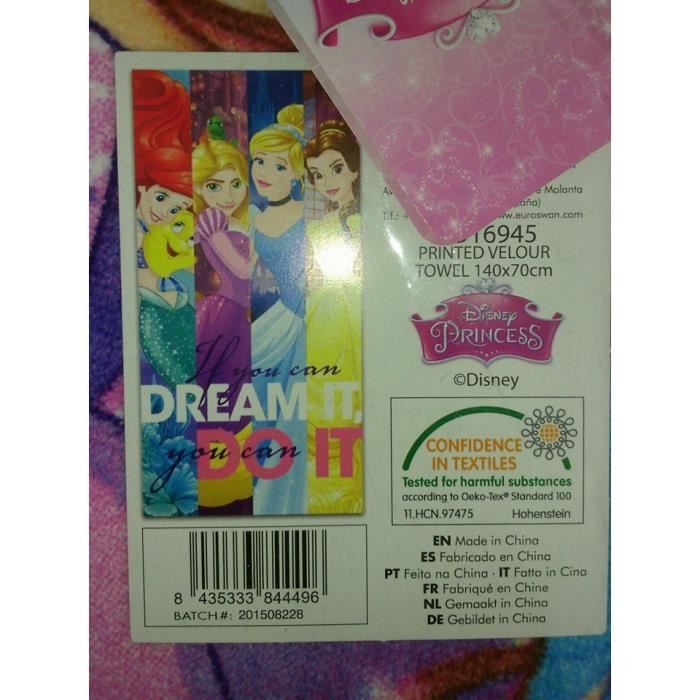 Serviette De Plage Velours Princesses Achat Vente