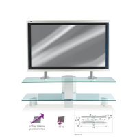 MEUBLE HIFI INTÉGRÉE ERARD 2441 Meuble TV Kubik 2 plateaux Argent MEUBLE HIFI INTÉGRÉE ERARD 2441 Meuble TV Kubik 2 plateaux Argent