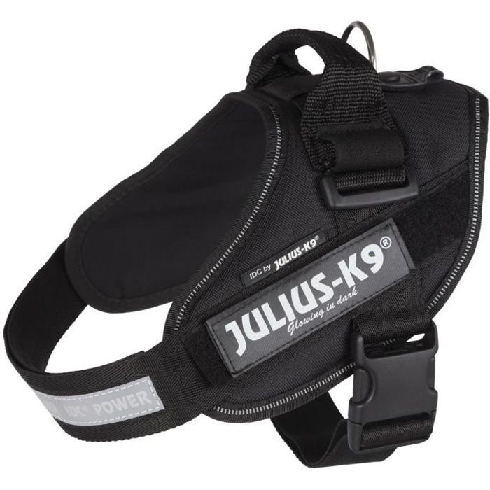 JULIUS-K9 Harnais Power IDC - 0 - M-L : 58-76 cm-40 mm - Noir - Pour chien