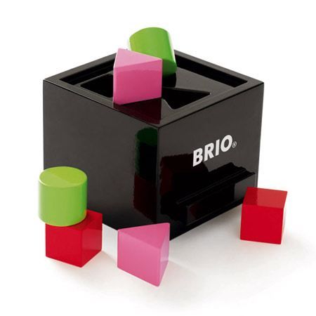 BRIO - 30144 - Boite A Formes Laquee Noire - Jouet en bois