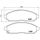 BREMBO Kit de Plaquettes de frein P56059 - 4 pièce