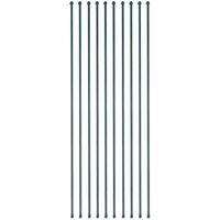 PIQUET - POTEAU Poteau de jardin 10 pcs 2 m Métal Vert PIQUET - POTEAU Poteau de jardin 10 pcs 2 m Métal Vert